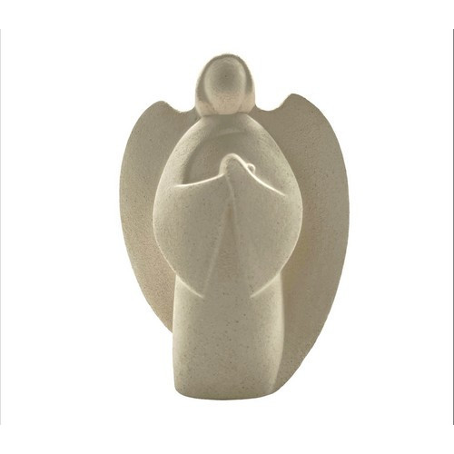 Ange à genoux céramique - 14 cm