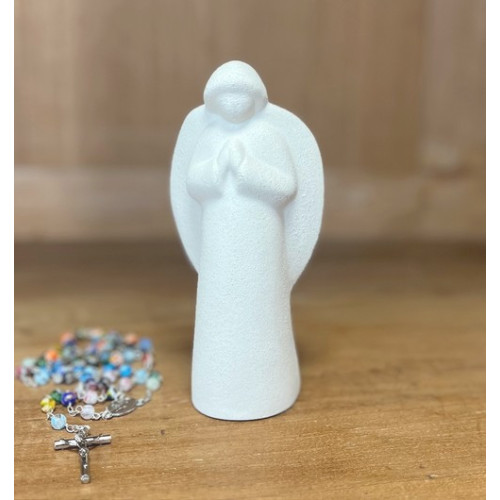 Ange en prière céramique - 14 cm