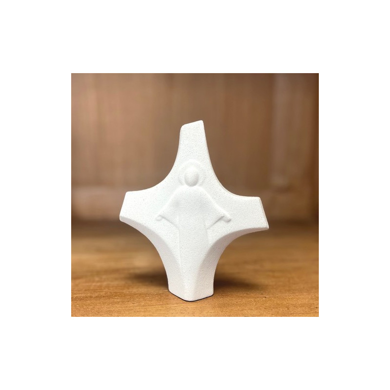 Croix Christ en céramique