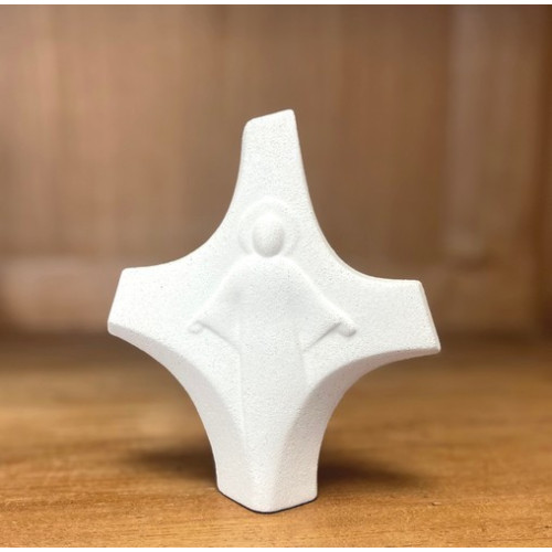 Croix Christ en céramique