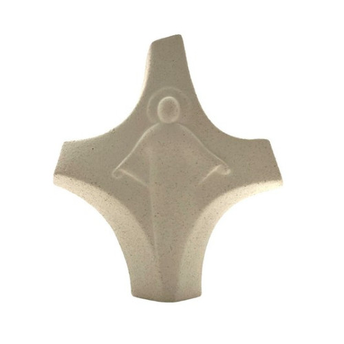 Croix Christ en céramique - 14.5 cm
