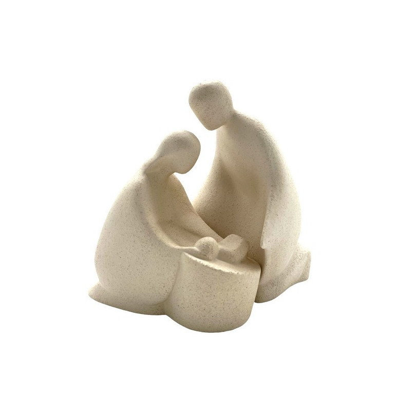 Statue Notre Dame de l'Eucharistie en albâtre avec dorure - 25cm | ...