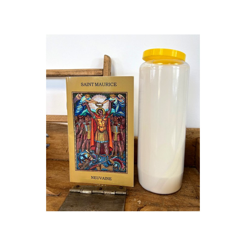 Livret neuvaine à Sainte Maurice avec la bougie