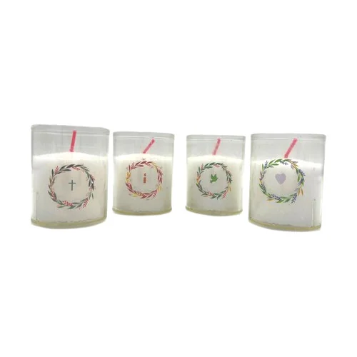 Lot de 4 bougies collection couronne