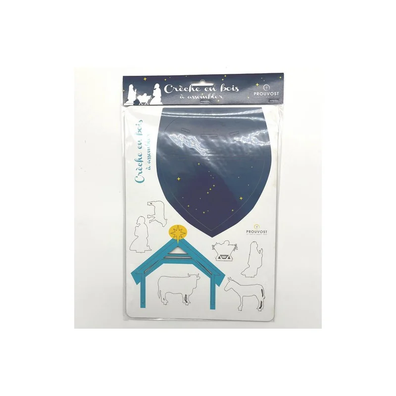 Crèche de Noël en bois - à assembler | Comptoir Religieux
