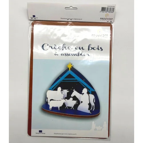 Crèche de Noël en bois - à assembler | Comptoir Religieux