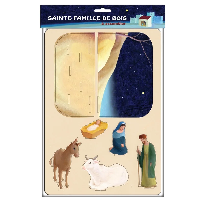 Crèche de Noël en bois Eric Puybaret - à assembler