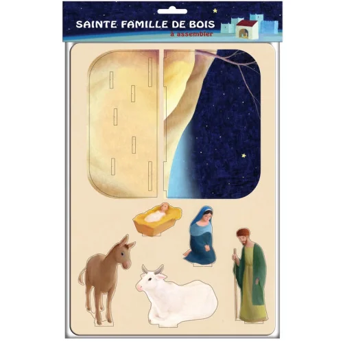 Crèche de Noël en bois Eric Puybaret - à assembler