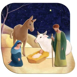 Crèche de Noël en bois Eric Puybaret - à assembler