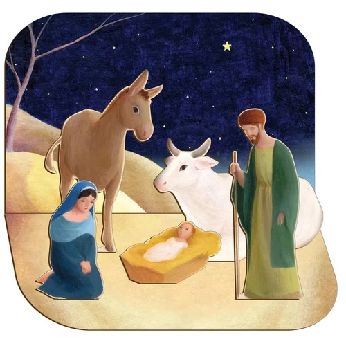 Crèche de Noël en bois Eric Puybaret - à assembler