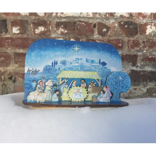 Crèche de Noël en bois Maite Roche