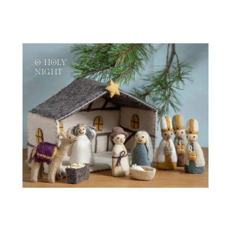 Crèche complète en feutrine