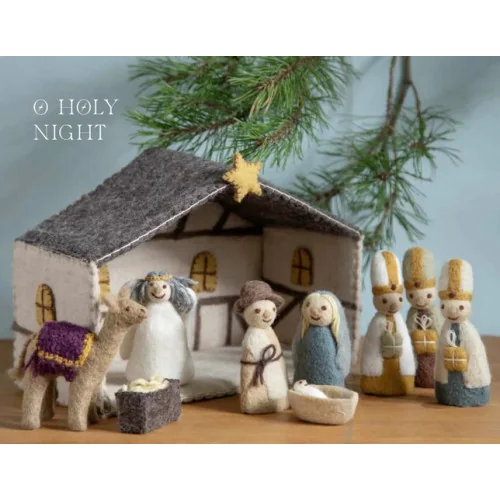Crèche complète en feutrine