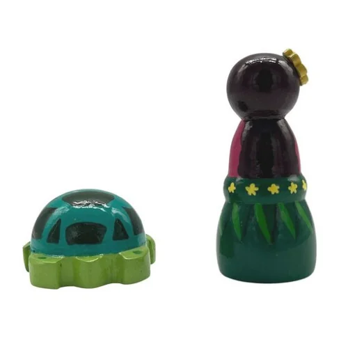 Tahitienne et sa tortue - dos