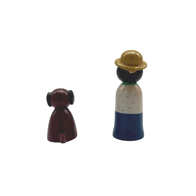 Garçon et son chien - dos