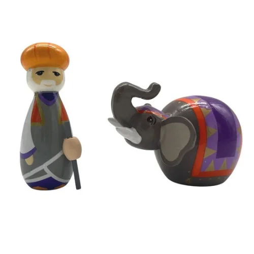 Cornac et éléphant