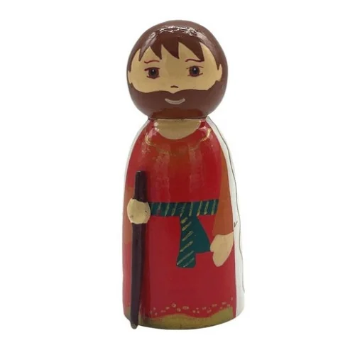 Abraham - Crèche de Noël en bois tourné