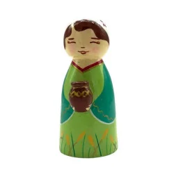 Ruth - Crèche de Noël en bois tourné