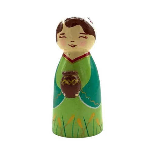 Ruth - Crèche de Noël en bois tourné