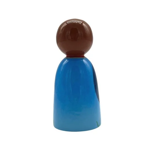 Noé - Crèche de Noël en bois tourné - de dos