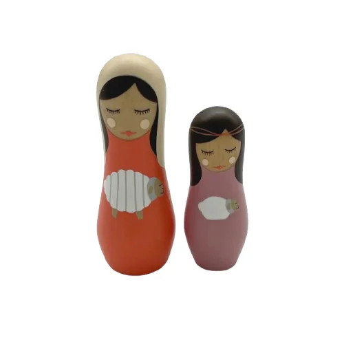 Crèche Howoki - Bergère et sa fille