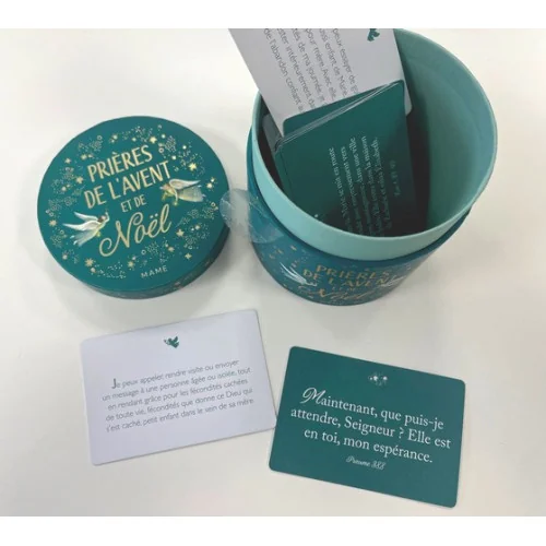 Boite à prières "Chez nous soyez Reine" - Prières à piocher - Mame | Comptoir Re...