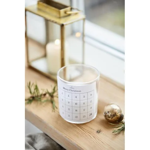 Bougie de l'Avent en verre Bougie de l'Avent en verre