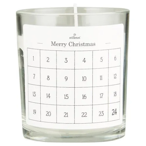 Bougie de l'Avent en verre Bougie de l'Avent en verre