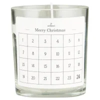 Bougie de l'Avent en verre