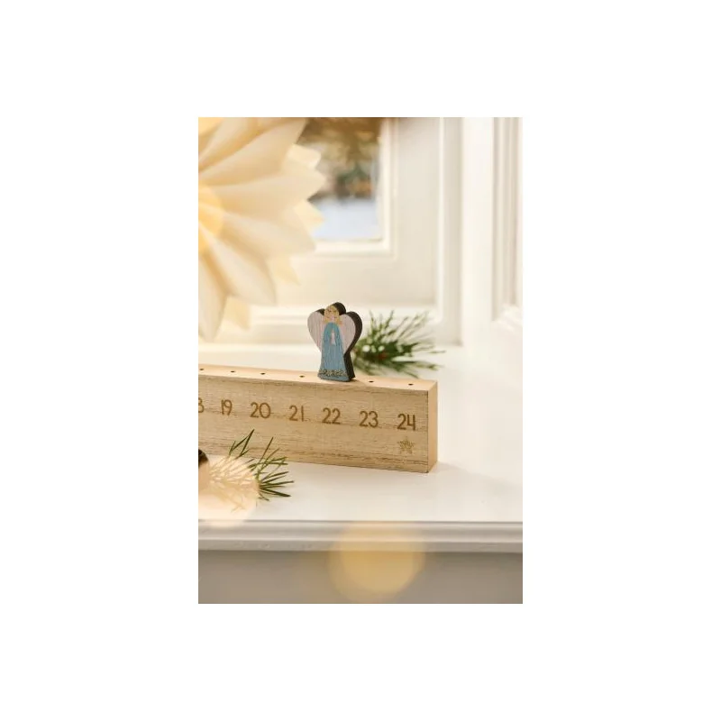 Calendrier de l'Avent Ange en bois