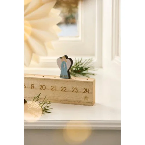 Calendrier de l'Avent Ange en bois