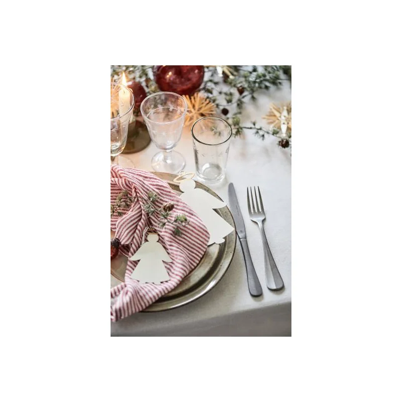 Suspension Ange en métal blanc et doré - déco de table