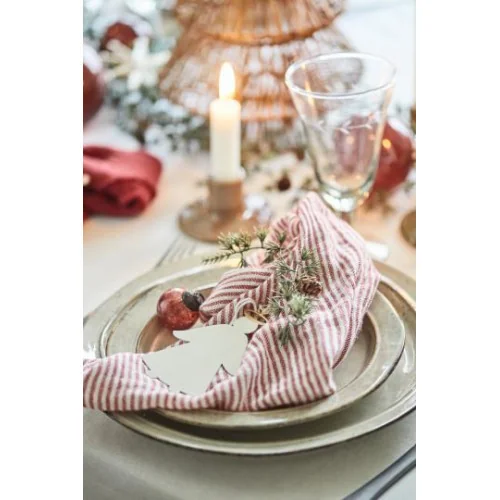 Suspension Ange en métal blanc et doré