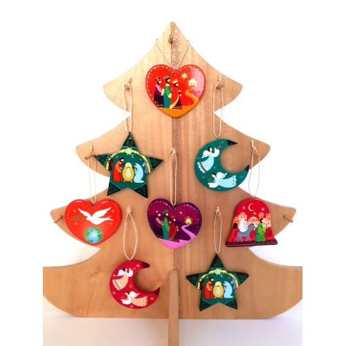 Décoration de noël - Anges musiciens vert | Comptoir Religieux