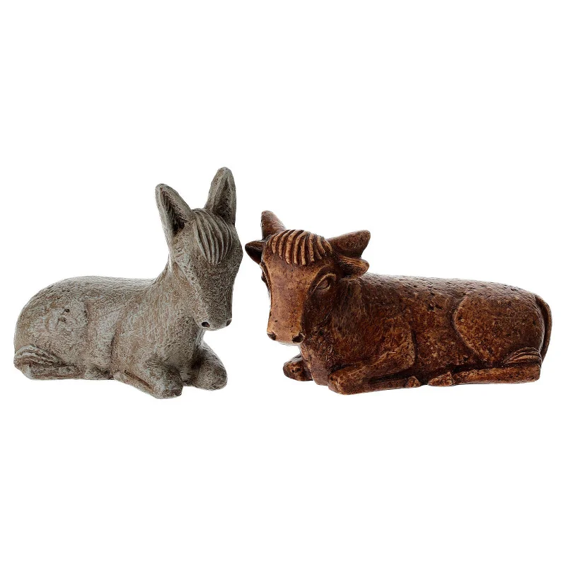 Crèche Soeurs de Bethleem colorée - 16 santons + étoile