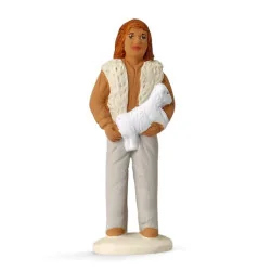 Bergère à l'agneau - Arterra - 7cm - blanc | Comptoir Religieux