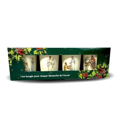 4 Bougies parfumées de l'Avent Petit Page