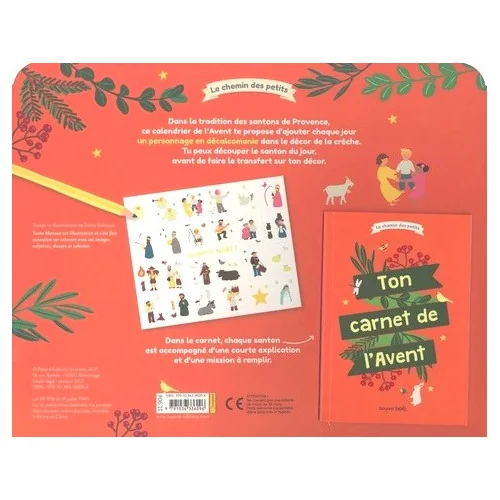 Calendrier de l'Avent en décalcomanie