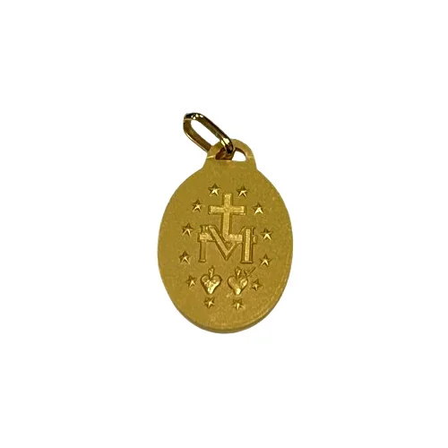 Médaille Vierge Miraculeuse 21mm Plaqué OR - verso