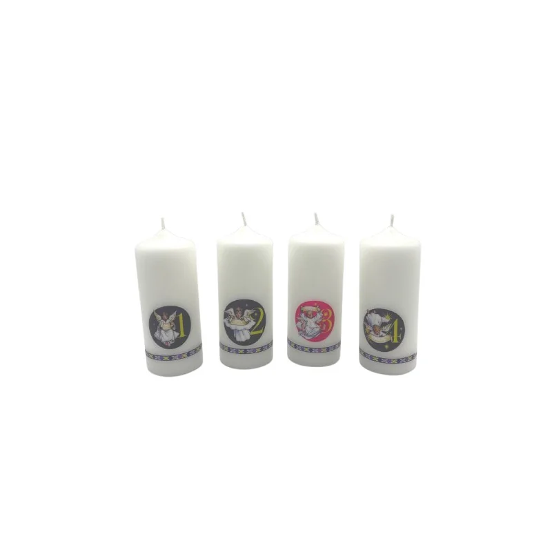 4 Cierges de l'Avent Petit Page - verso