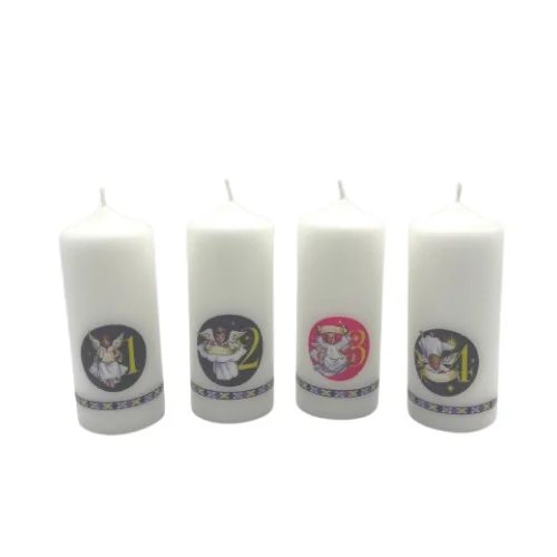 4 Cierges de l'Avent Petit Page - verso