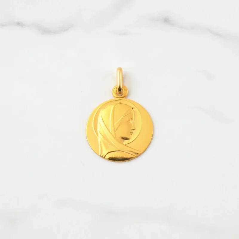 Médaille profil de Vierge - Or