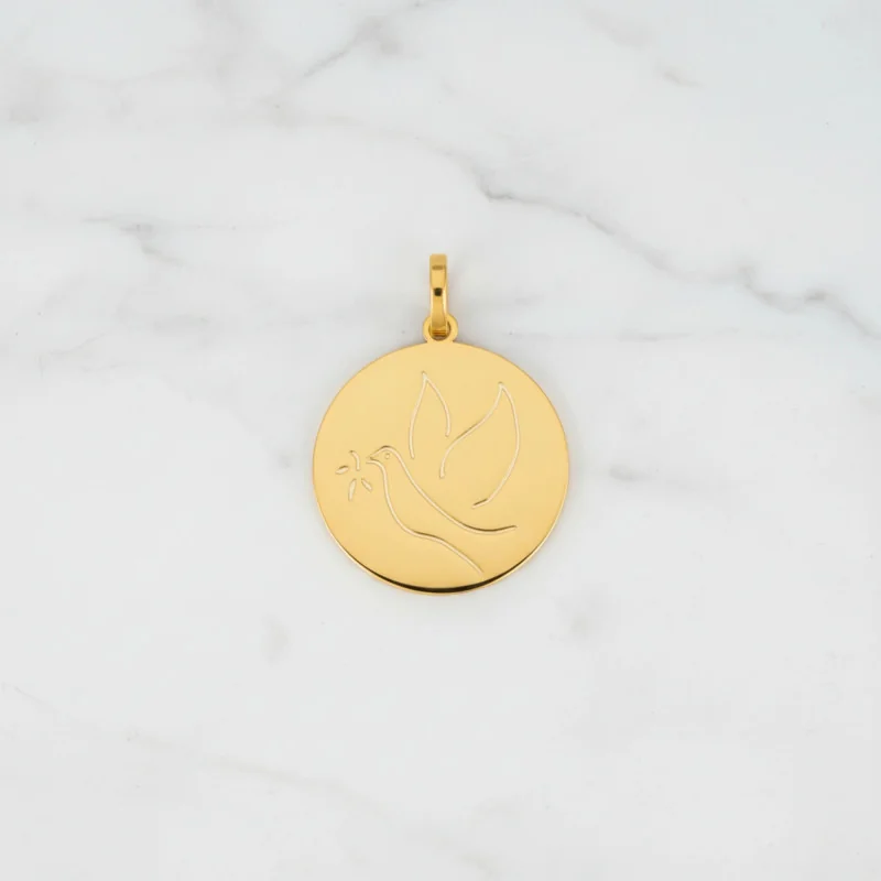 Médaille Colombe ajourée - OR