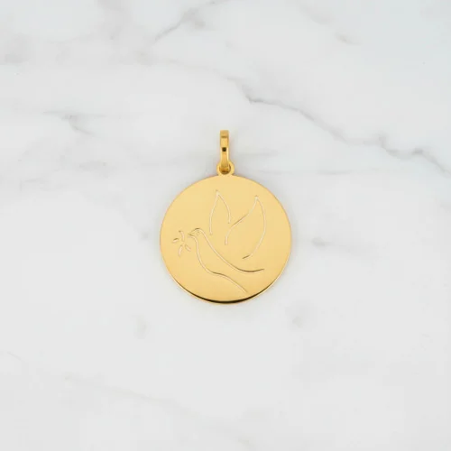 Médaille Colombe ajourée - OR