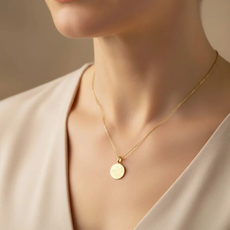 Médaille de baptême colombe ajourée en or | Comptoir Religieux