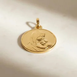 Médaille Vierge à l'enfant - OR