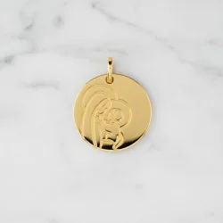 Médaille Vierge à l'enfant - Or - 1.17 grammes