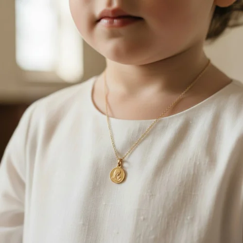 Médaille Vierge à l'enfant - OR