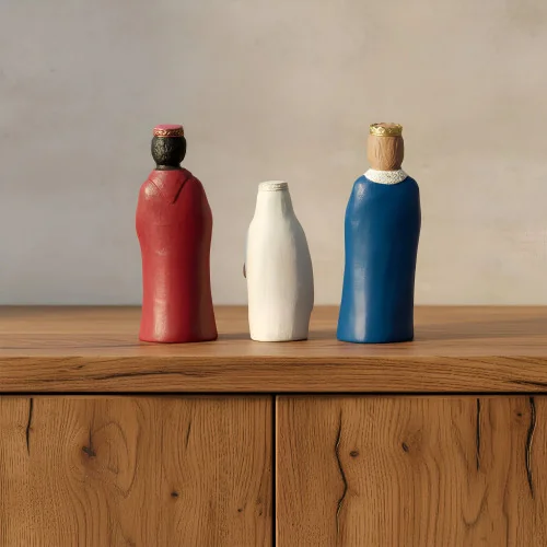 Crèche Nuit de Lumière - 3 rois mages | Comptoir Religieux