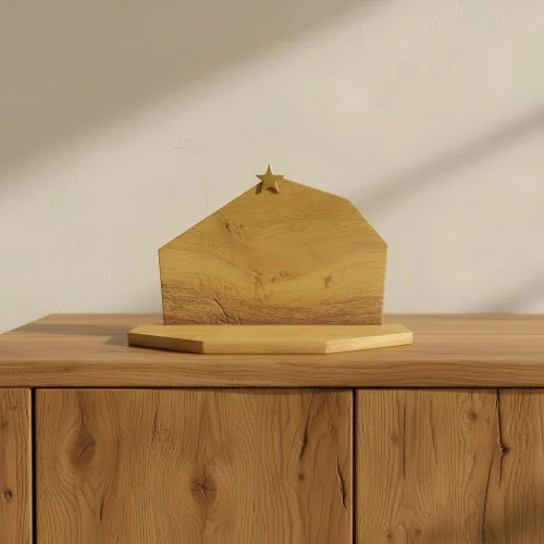 Etable en bois pour creche de Noël | Comptoir Religieux